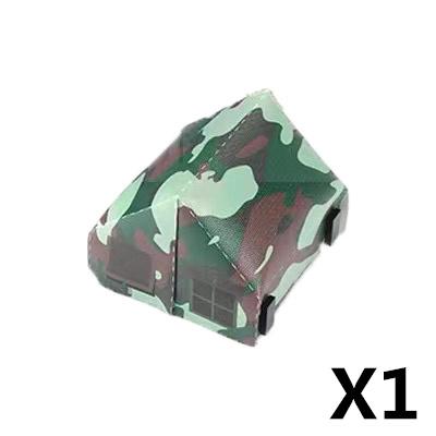 MOC Militärzubehör Bausteine Soldatenfiguren Sandsack Hund Hindernis Camouflage Zelt Schaufel Waffenbox Spielzeug Kinder J038