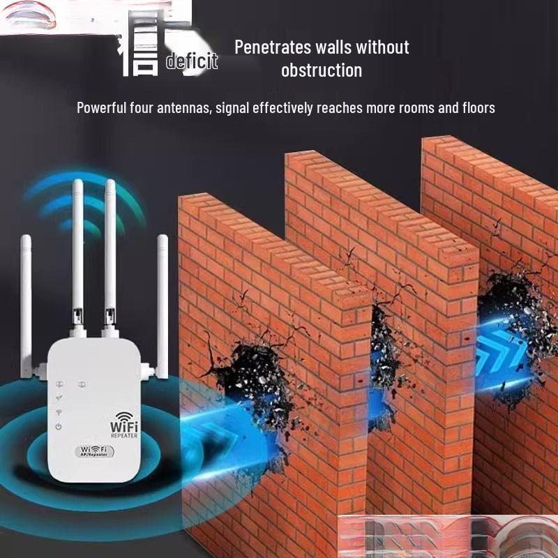 Wireless Network Signal Extender: Boosts Reception Through Walls