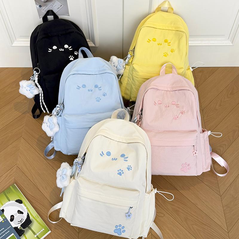 Schoolbag Schoolbag Female Junior High School Student High School Student Versatile Backpack New High Value Large Capacity Weight Backpack