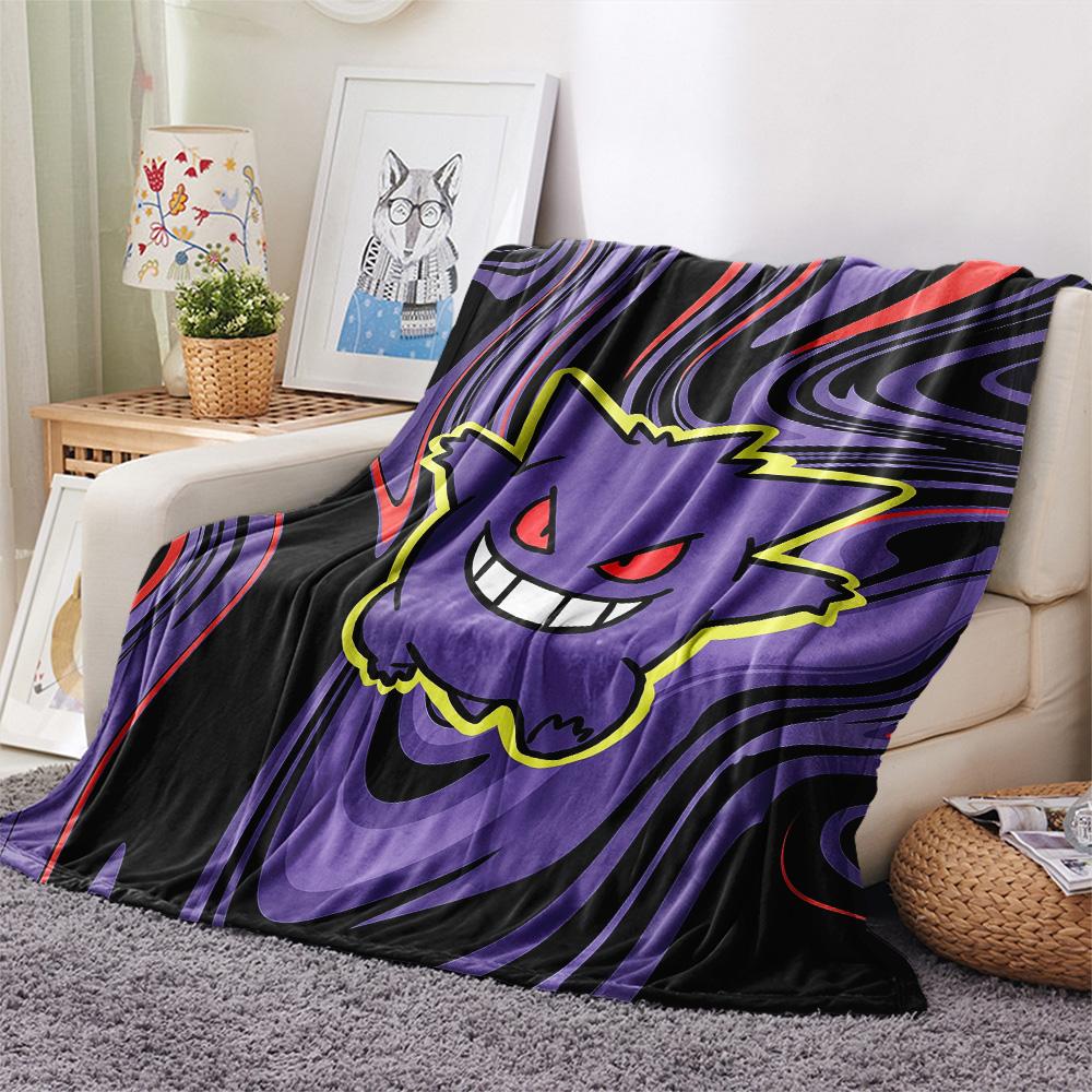 Dark Ghastly  Print Flannel Blanket, High quality Comfortable for All Seasons, Home Decor, Warmth and Comfort