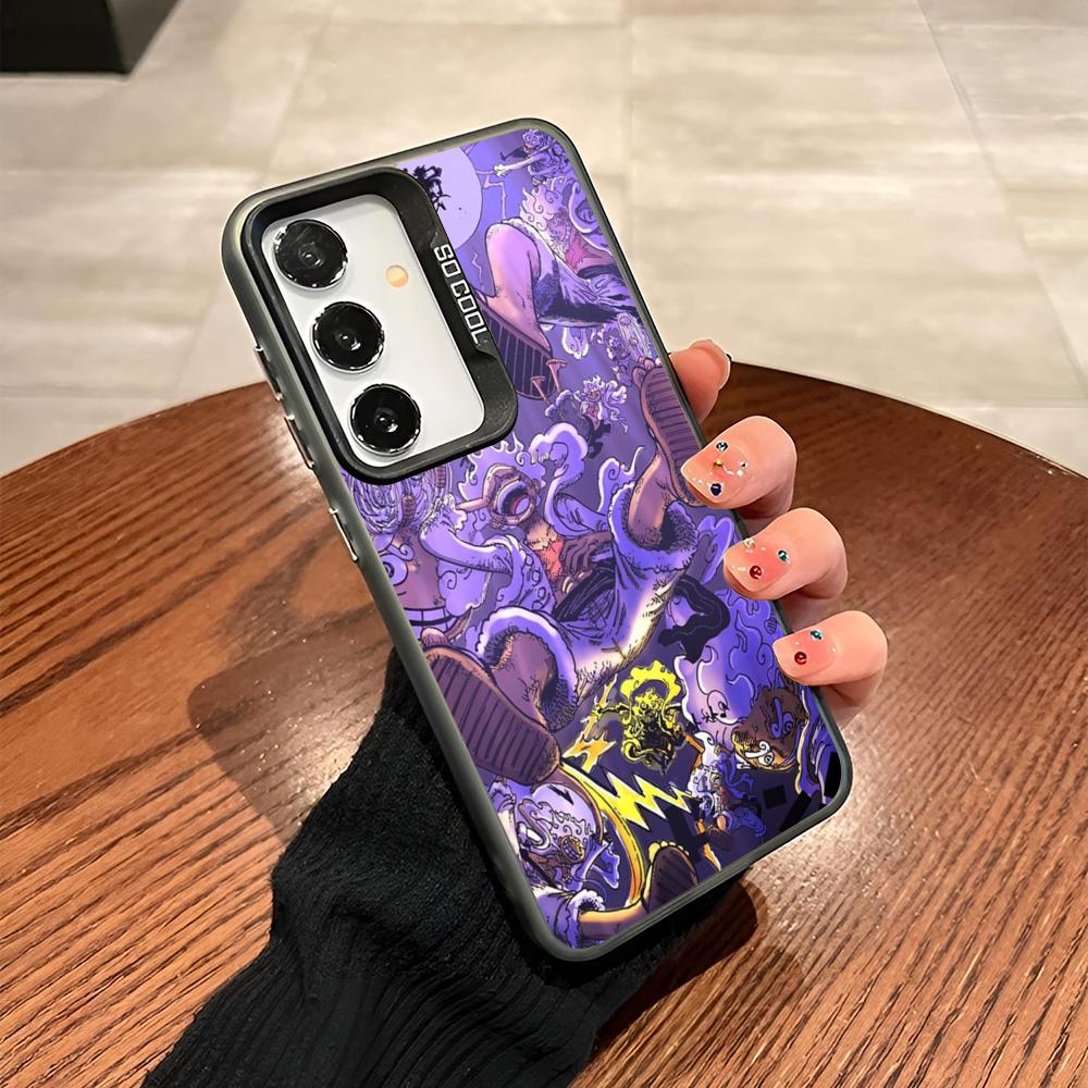 O-one Piece-e Phone Case For Samsung Galaxy S24 S23 S22 S21 S20 Note20 Ultra Plus Fe colored silver Cover