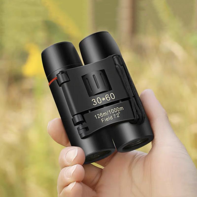Small Powerful Binoculars Long Range Telescope Zoom 30x60 Camping Equipment Monocular for Outdoor Hunting Bird Watching Travel