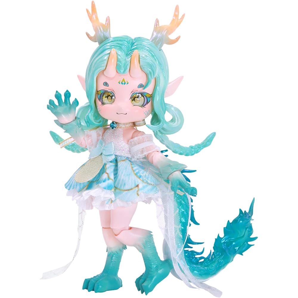 

ICY Fortune Days Набор кукол BJD Серия Звери 14 см ПВХ АБС Подарок Декорация DIY Упражнение Коллекция для девочек Дракон