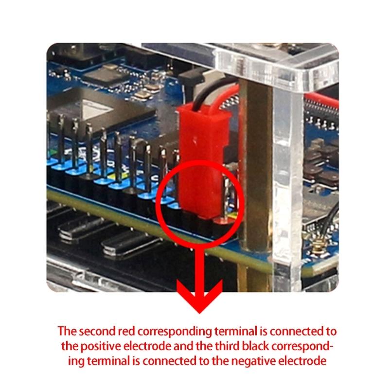 High Transparent Acrylic Enclosure for 4 Professional Development Board Industrial Protective Box Cooling Fan Easy Assembly