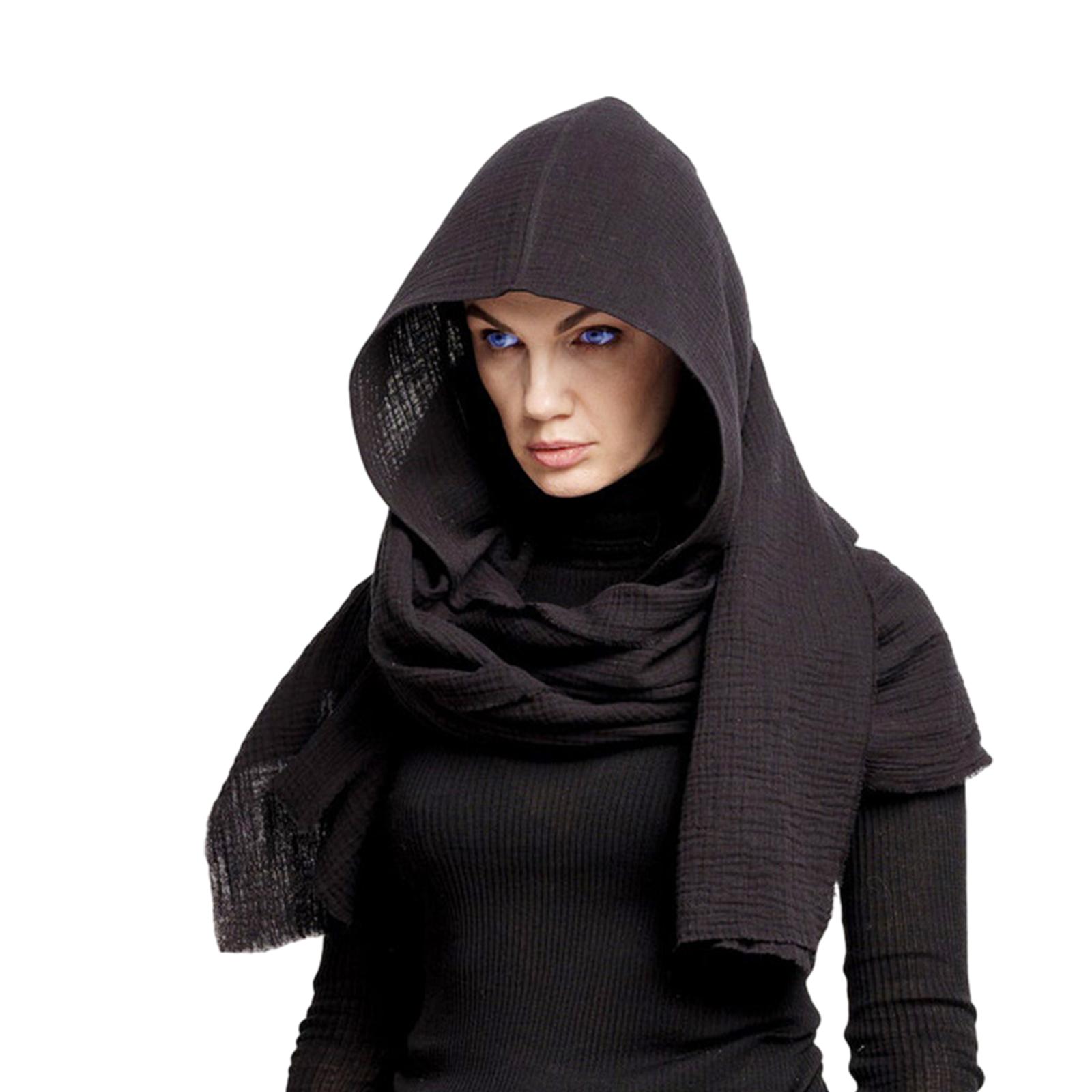 

Взрослый Хлопковый Шарф с Капюшоном 2в1 Комплект Подростковый Хлопковый Набор Шапка-Бини Зимний Теплый Женский Девичий Пуловер для Улицы чёрный