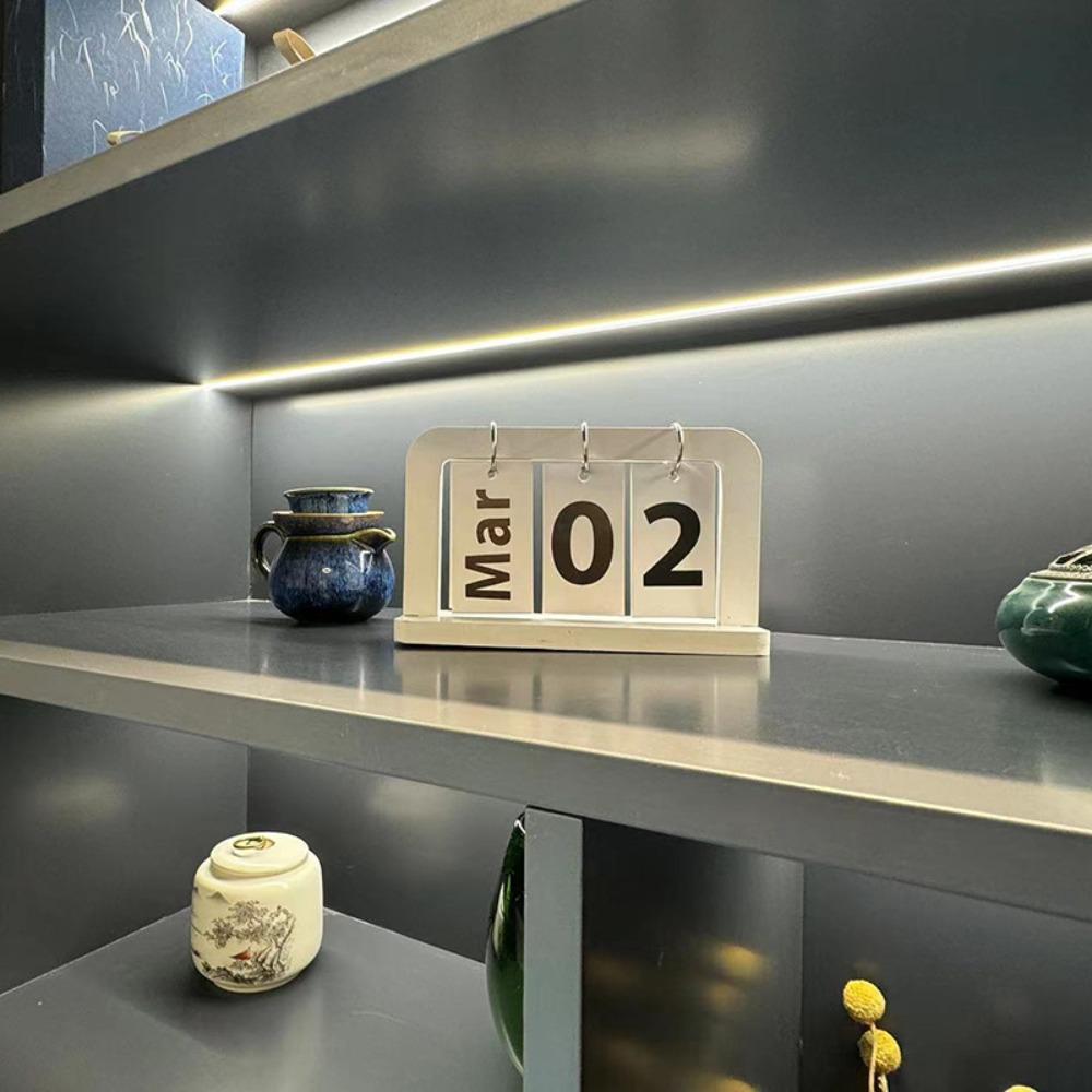 INS Wooden Calendar Nordic Style Desktop Schedule Perpetual Calendar  Office