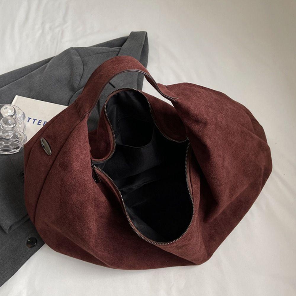 Handbag Hobo Bag Solid Color Ladies Crescent Bag Waterproof Tote Bag  Holiday