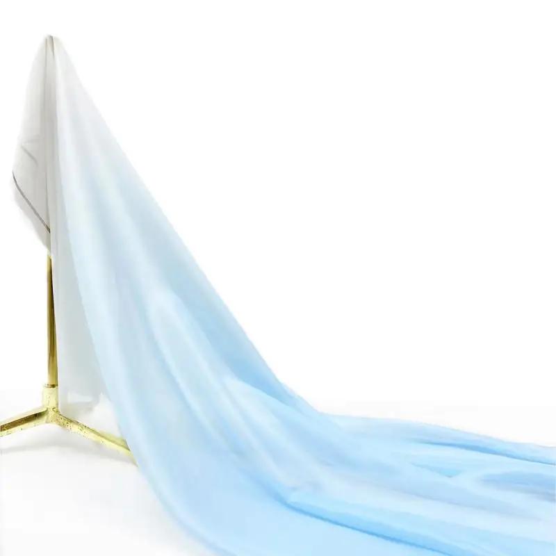 30D Szyfon Tencel Kolor Gradientowy Cienka Tkanina Ubrania Sceniczne Sukienki Koszule DIY Dekoracja Domu 100x150cm