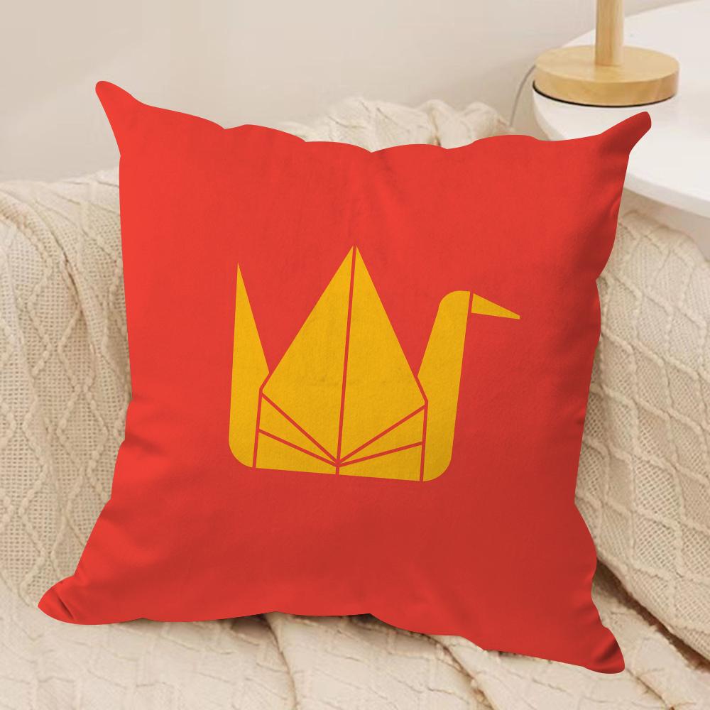 Anime Japan Day Cushion Cover Short plush Doublesided Print Square Throw Pillow Covers Sofa Home Cushion Decor
