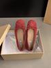 French small fragrant silver single shoes women's shoes spring and autumn 2025 new summer flat small red gentle evening shoes