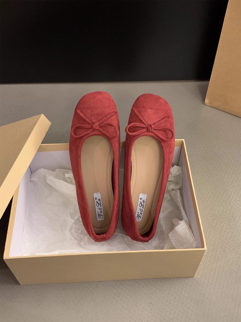 French small fragrant silver single shoes women's shoes spring and autumn 2025 new summer flat small red gentle evening shoes