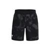 Under Armour Project Rock Johnson Logo Print Straight-Leg Sports Shorts Men Bottoms Black 1377438-001