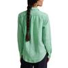 Polo Ralph Lauren Striped Long Sleeve Button Down Shirt Women Shirts Green 211968222-001
