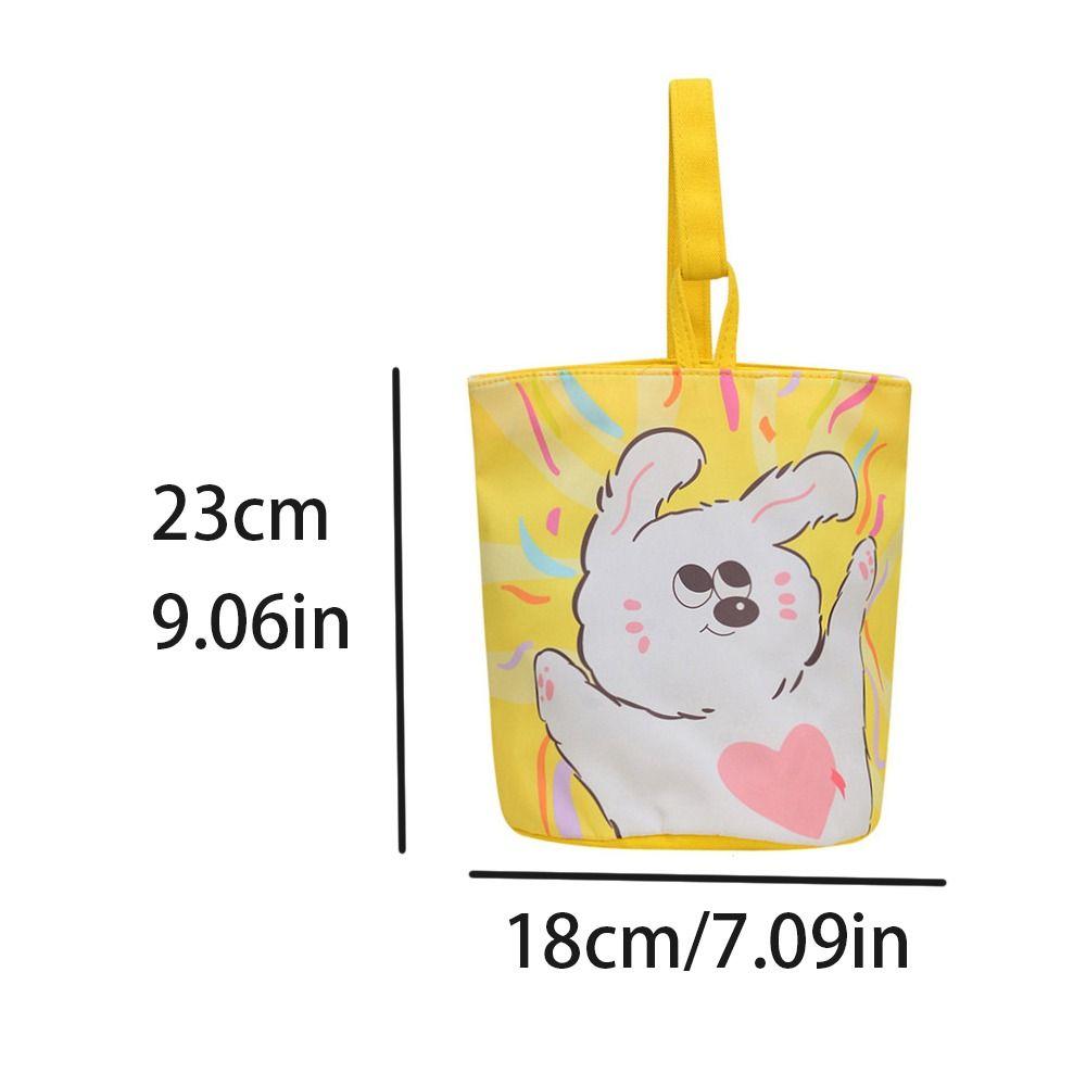 Cat Cartoon Canvas Bucket Bag Cartoon Girl Canvas Cat Shoulder Bag  Female/Children