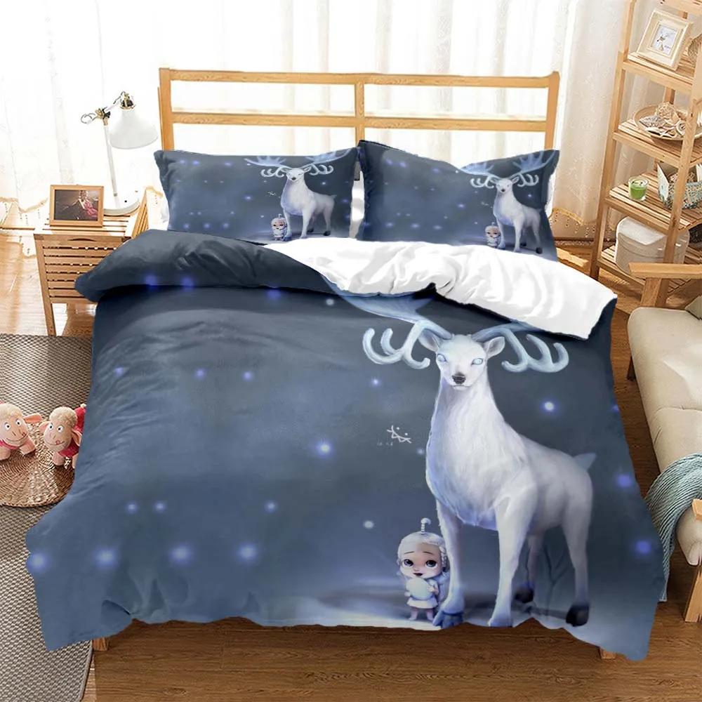 Comforter Elk God Of Luck Soft And Comfortable Customizable Comforter Bedding Sets Bedding Set Luxury Personalized Bedding