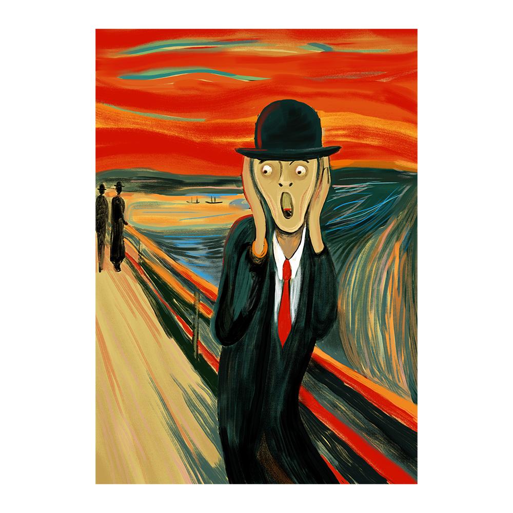

Абстракция Эдвард Мунк Крик Знаменитые Холсты Классический Постер Крик и Принт Настенные Картины Домашний Декор Кадрос 20X30cm Unframed