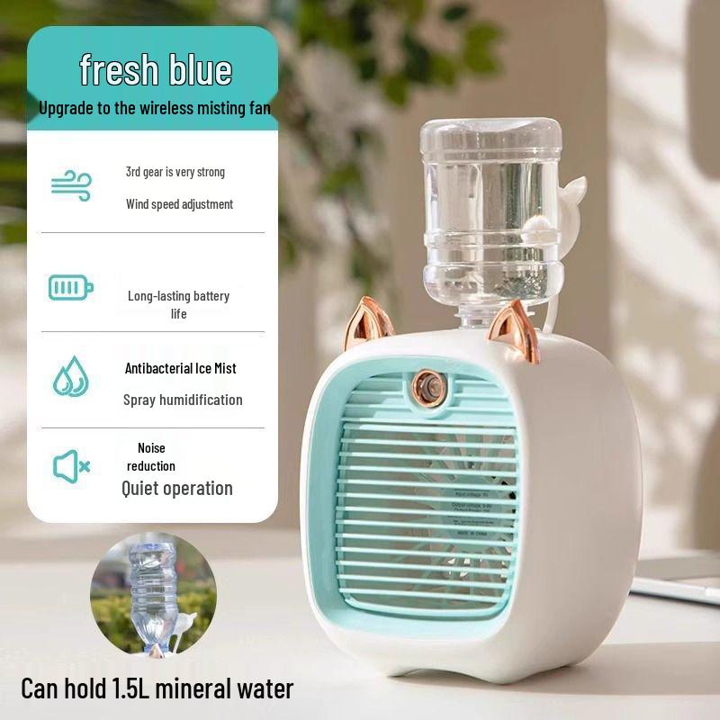 Portable Mini Air Conditioner Fan with Humidifier 1200mAh