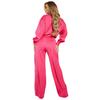 I Saw It First Womens/Ladies Satin Wide Leg Trousers
