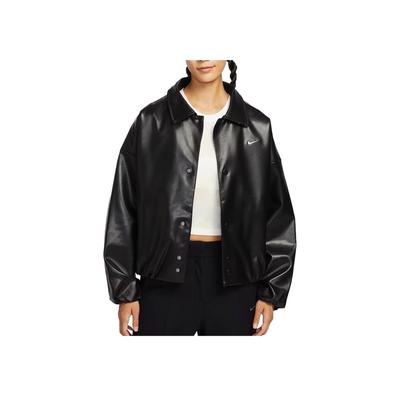 Sportswear Oversized Solid Long Sleeve Comfortable Jacket Women Jacket Black IO0477010