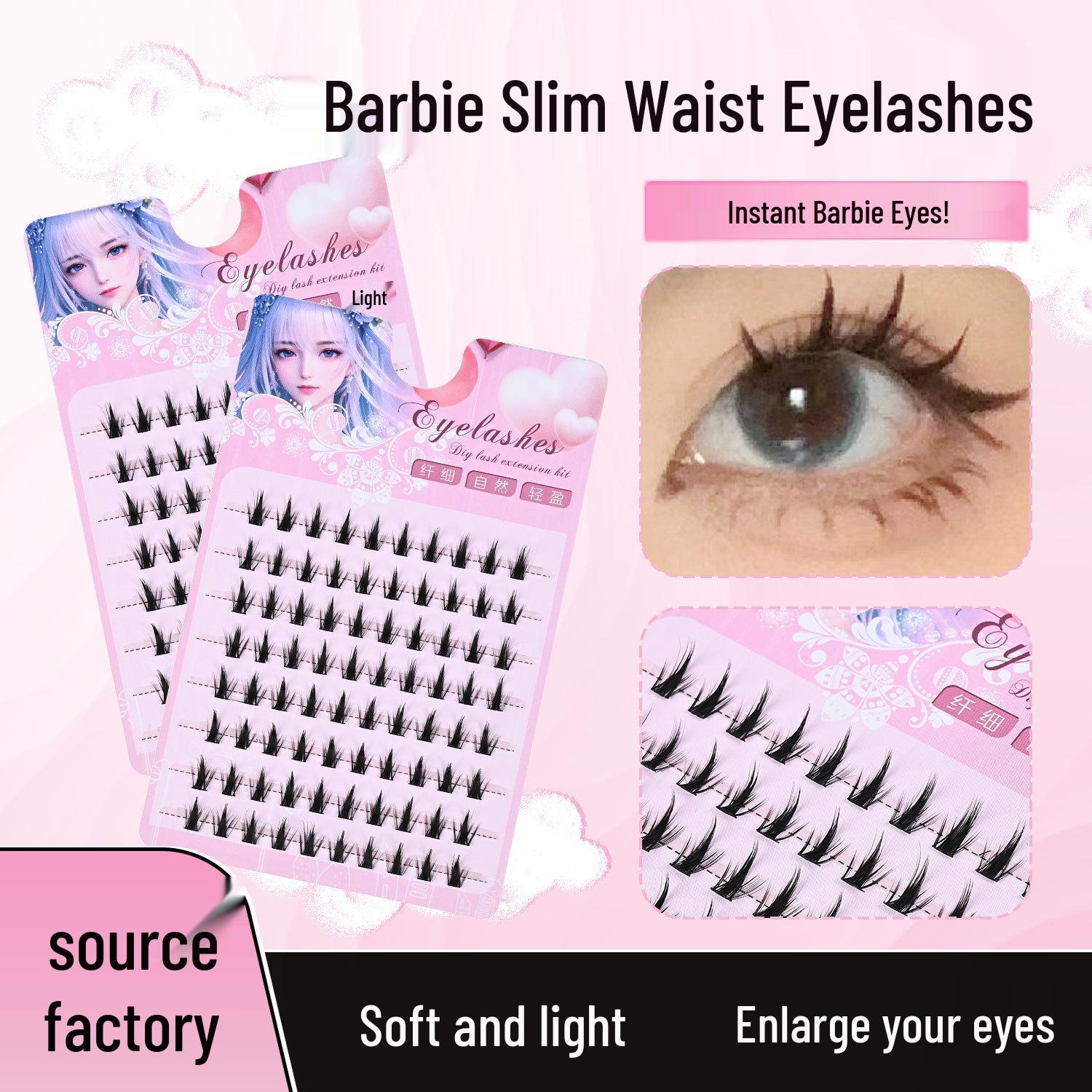 

Barbie Slim Waist False Eyelashes: Long, Perfectly Curled, Natural-Looking
