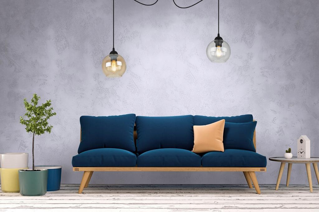 ELEGANT SPIDER HANGING LAMP GLASS SHADE