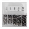251pcs Connector Bearing Solid Connectors with Fishing Snap High Strength Ball Clips Rotating Swivel Locks Set