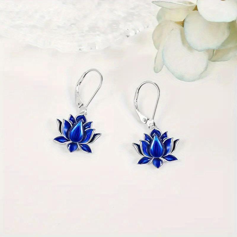 Elegante dames Lotus Hanger Oorbellen - Geschikt voor Dagelijkse Casual Kleding, Werkkleding, Bruiloft, Feest Accessoires