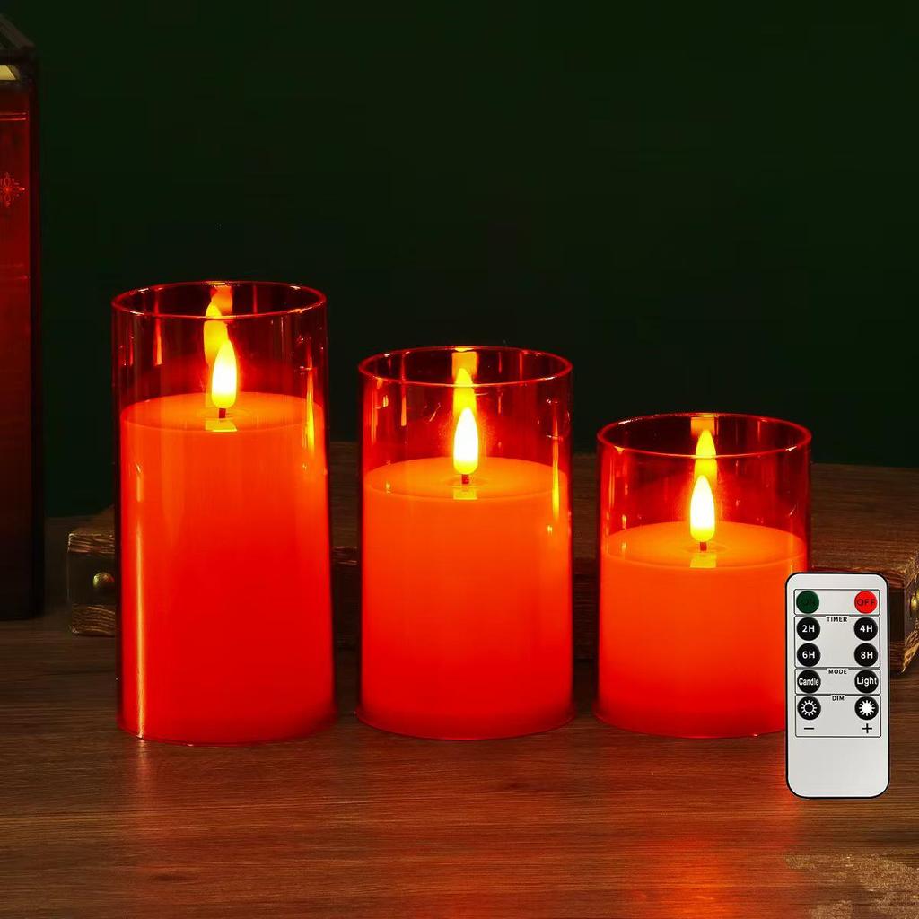 Acrylic LED Candle Light - Creative Wedding Atmosphere Decorations & Photo Props