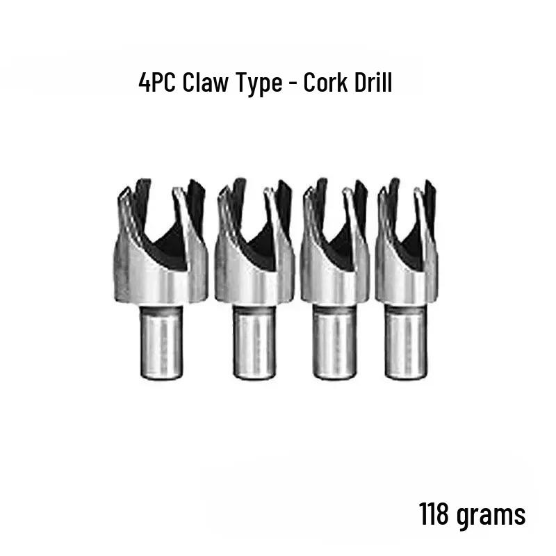 Cork Claw Hole Saw Set – Round Woodworking & Hole Enlarging Drill Bit for Electric Drills