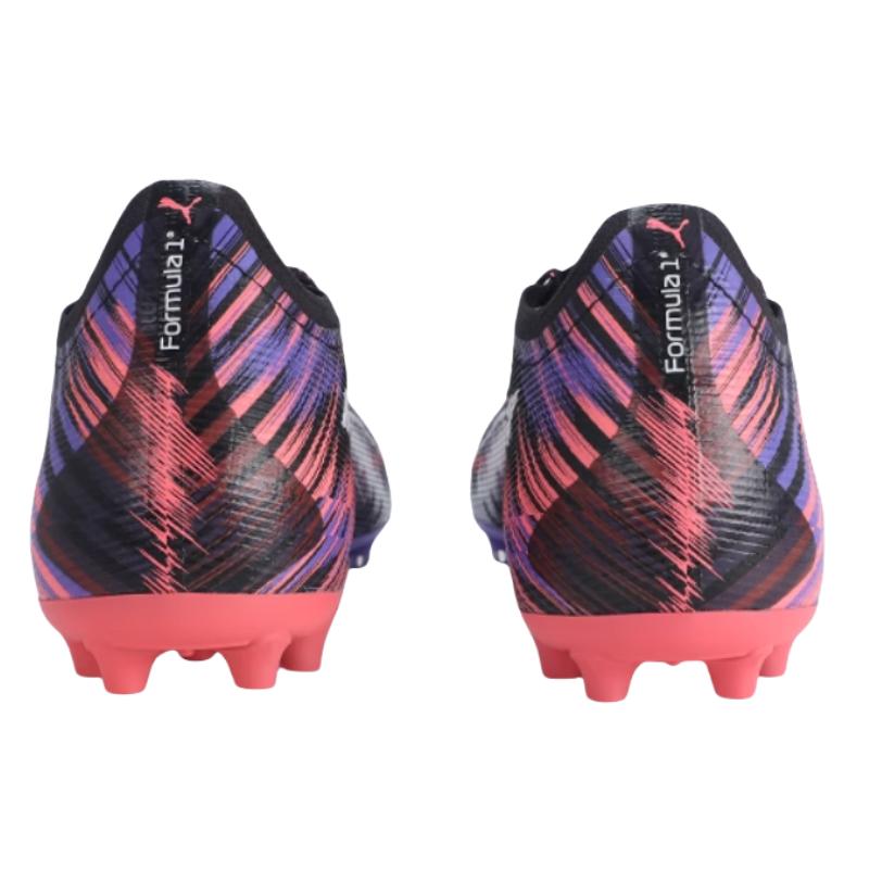 Puma Formula 1 X Ultra 5 Ultimate FG AG Full Throttle Pack Men Sneakers Black White Sunset-Glow 108180-01