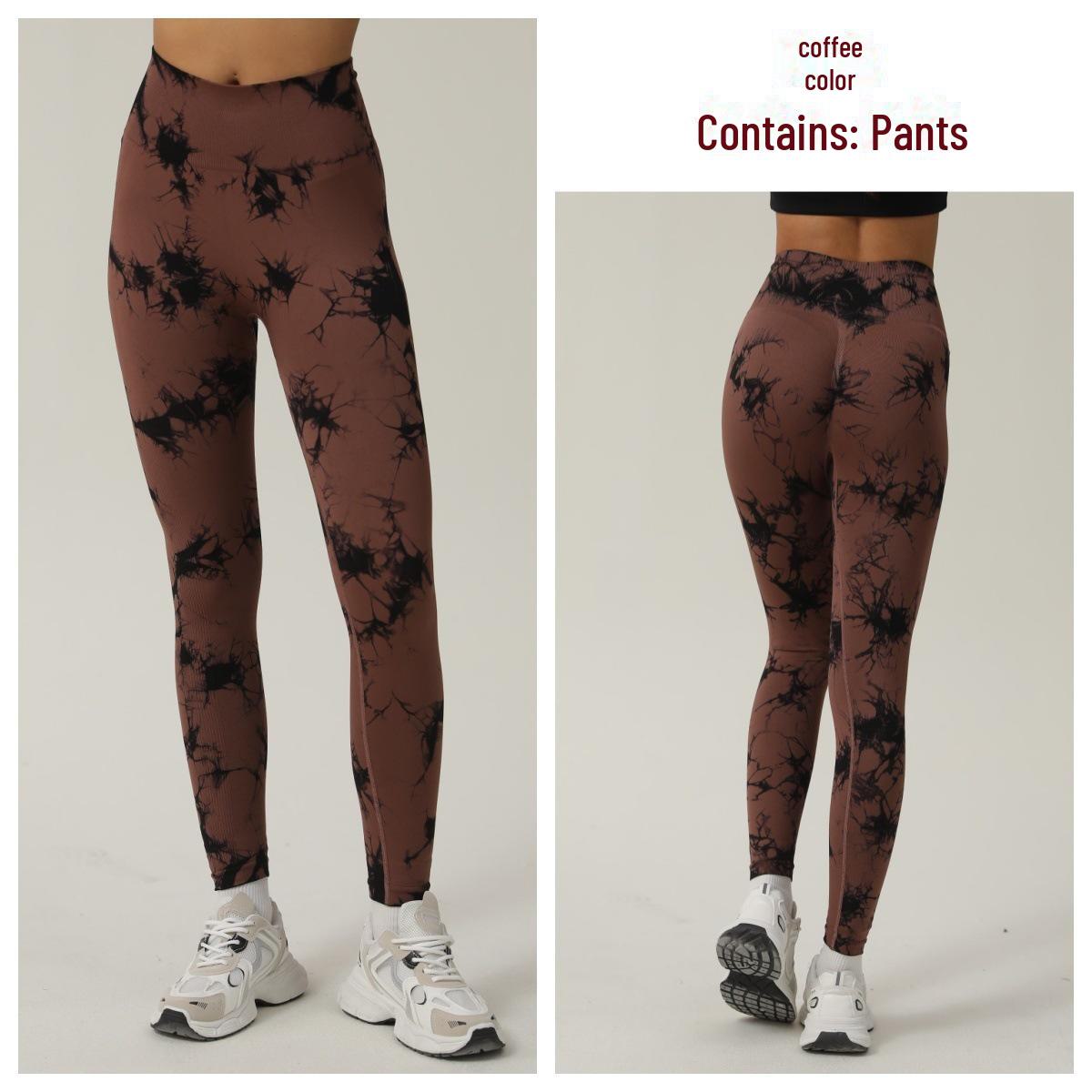 

Mu Jin бесшовные леггинсы для йоги с высокой талией и принтом тай-дай для женщин - Фитнес, бег и спортивная одежда Medium (M)