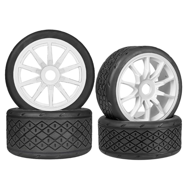 Set of 4 Remote Control Wheel Tires for Crawlers Car Model Rubber Wheel Tires for Remote Control Accessories