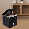 LP Album Organizer Linen Fabric Case Vinyl Record Storage