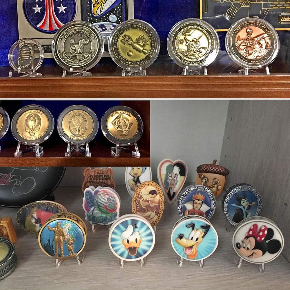 10Pcs/Set Mini Clear Acrylic Easel Stands Coin Display Easel Holder Baseball Sports Cards Stands Trading Graded Card Easel Stand