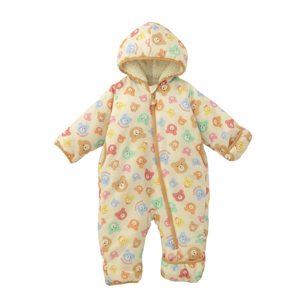MIKIHOUSE HOT BISCUITS Boys and Baby Size M Jumpsuit, Girls, Clothes, Multicolor, (80-90cm), 73-1201-688