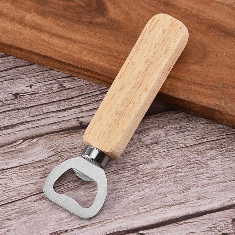 Exclusive Wooden Handle Stainless Steel Bottle and Can Opener
