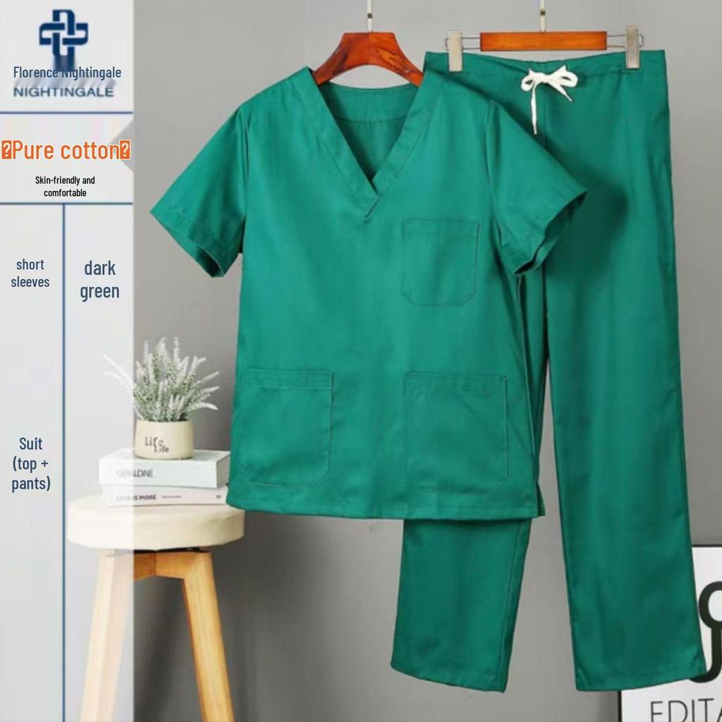 Medical Staff Cotton Scrub Suit for Doctors, Dental Clinics, and Pet Hospitals