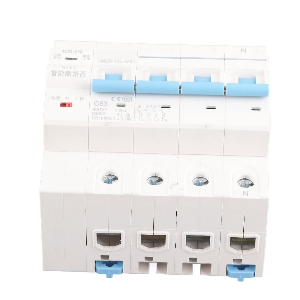 WiFi 4P Intelligent Circuit Breaker Wireless Remote Control Switch 400V63A