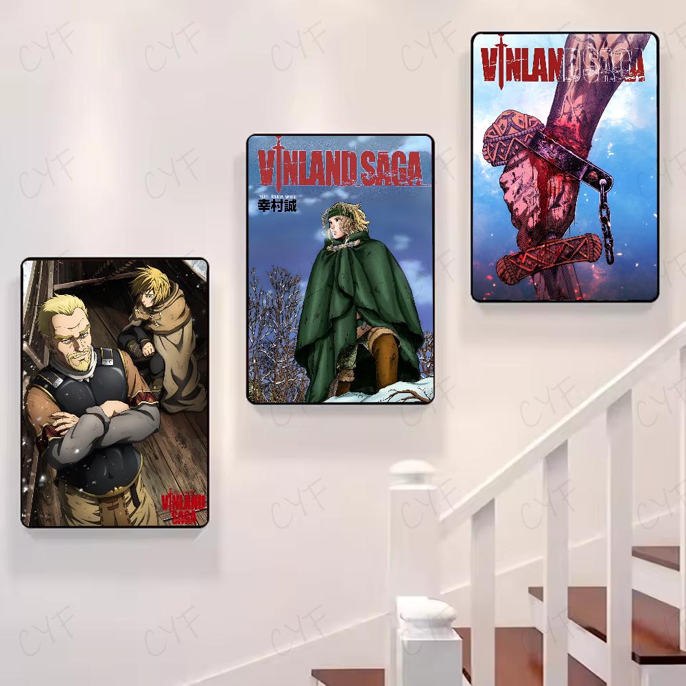 Vinland Saga Anime Manga Poster HD art adesivo da parete impermeabile casa soggiorno camera da letto bar decorazione estetica