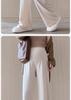 2025 New Style Maternity Drawstring Wide-Leg Pants for Spring & Autumn - Petite Casual Wear