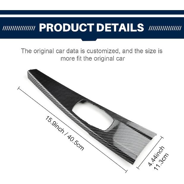 for BMW Multimedia Panel Cover, F30 Carbon Fiber Style Panel Trim Cover Car Center Console for 3 Series F30 F31 F32 F34 F36 328i 320i 335i 330i 435i