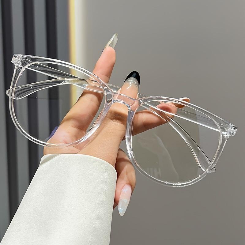 Set de 3 gafas de moda retro clásicas - montura completa redonda apto para estilo callejero festivales de música fiestas y fotografía