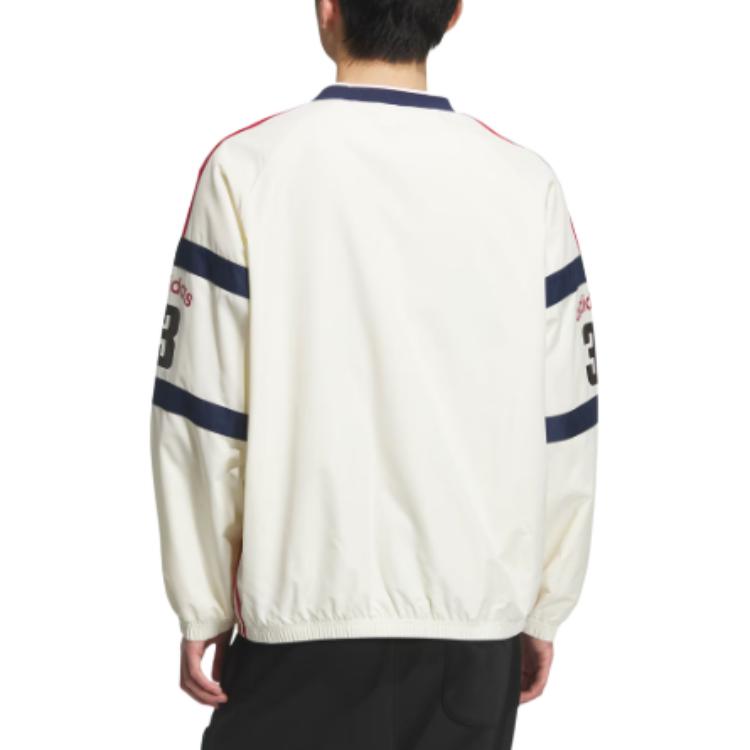 Adidas Originals FW25 Týmový tkaný pulovr Volný výstřih do V Sportovní mikina Pánská mikina KC0112