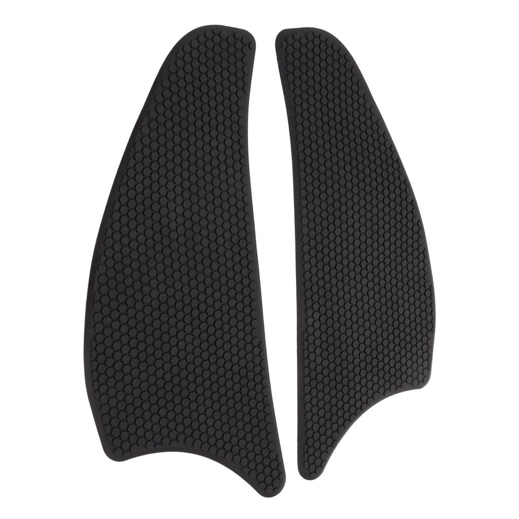 2 Pcs Rubber Tank Traction Pad Side Gas Knee Grip Protector Motorcycle Refitting Replacement for VERSYS1000Black
