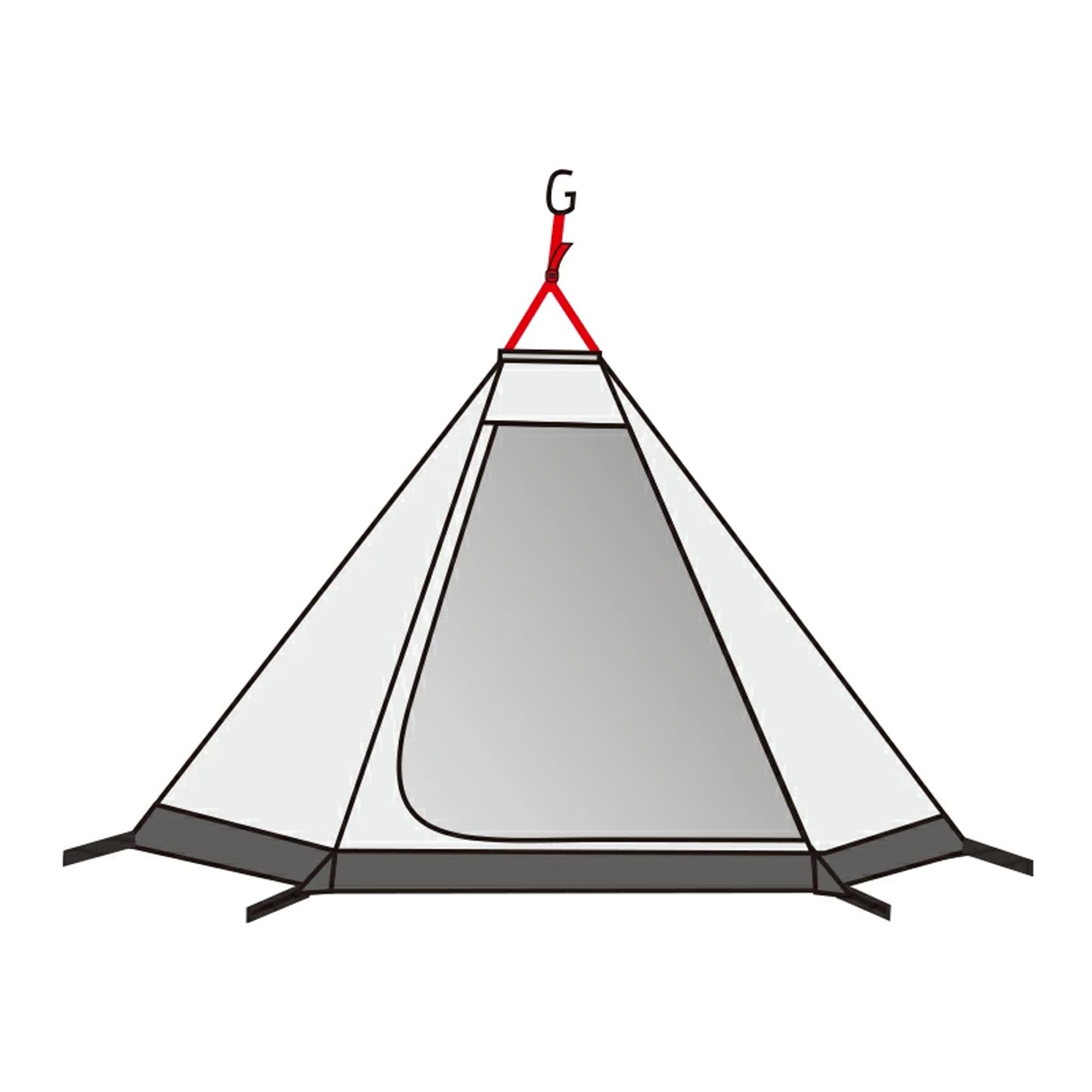 

MOBI GARDEN Exclusive Inner Light Gray Inner Tent Made of Polyester 320 x 210 x 185cm Weight 1.8kg