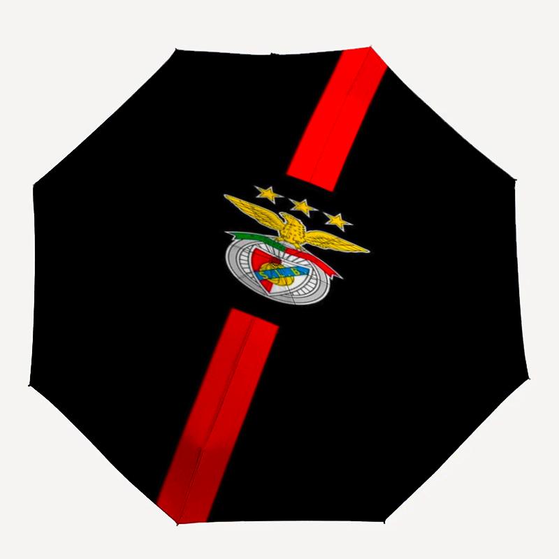 Benfica Theme Automatic Umbrella, Lightweight & Portable, 8 Rib, Perfect for Outdoor Travel, Birthdays, Christmas, Gifts.