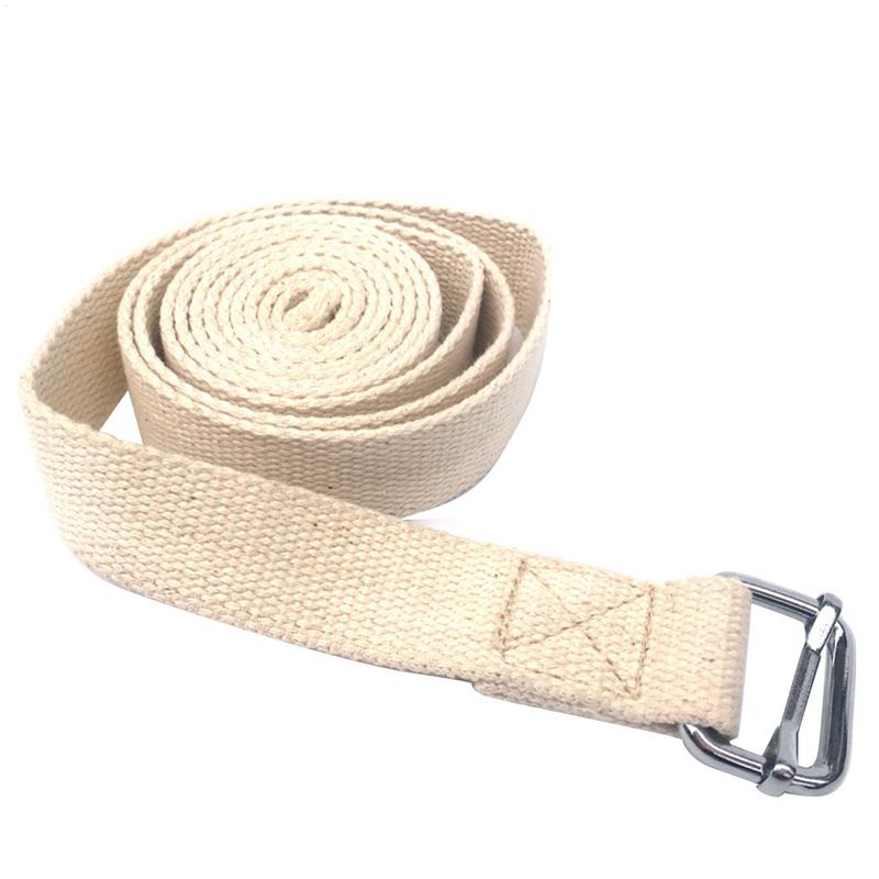 3 Meter Lyengar Yoga Stretch Belt Lengthened Natural Cotton Thickening Lacing With Open Shoulder Chest For Yoga