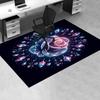 Shimmering Crystal Rose Chair Mat Office Carpet, Oversized Rug for Home Decor, Sofa Mat, Desk Pad Gift, Suitable for Bedroom, Living Room, Any Room