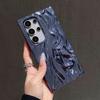 3D Pleated Electroplated Solid Color Drop-Proof Phone Case for Samsung S25 Ultra/S24 Plus/S23