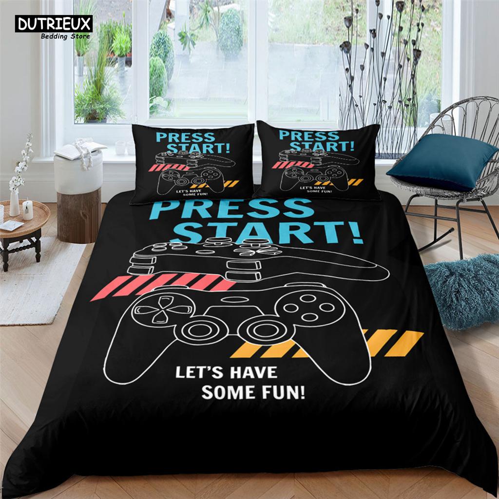 Comforter Game Handle Fashion Player Polyester Bedding Sets Child Boys For Teens King Size Bedding Set